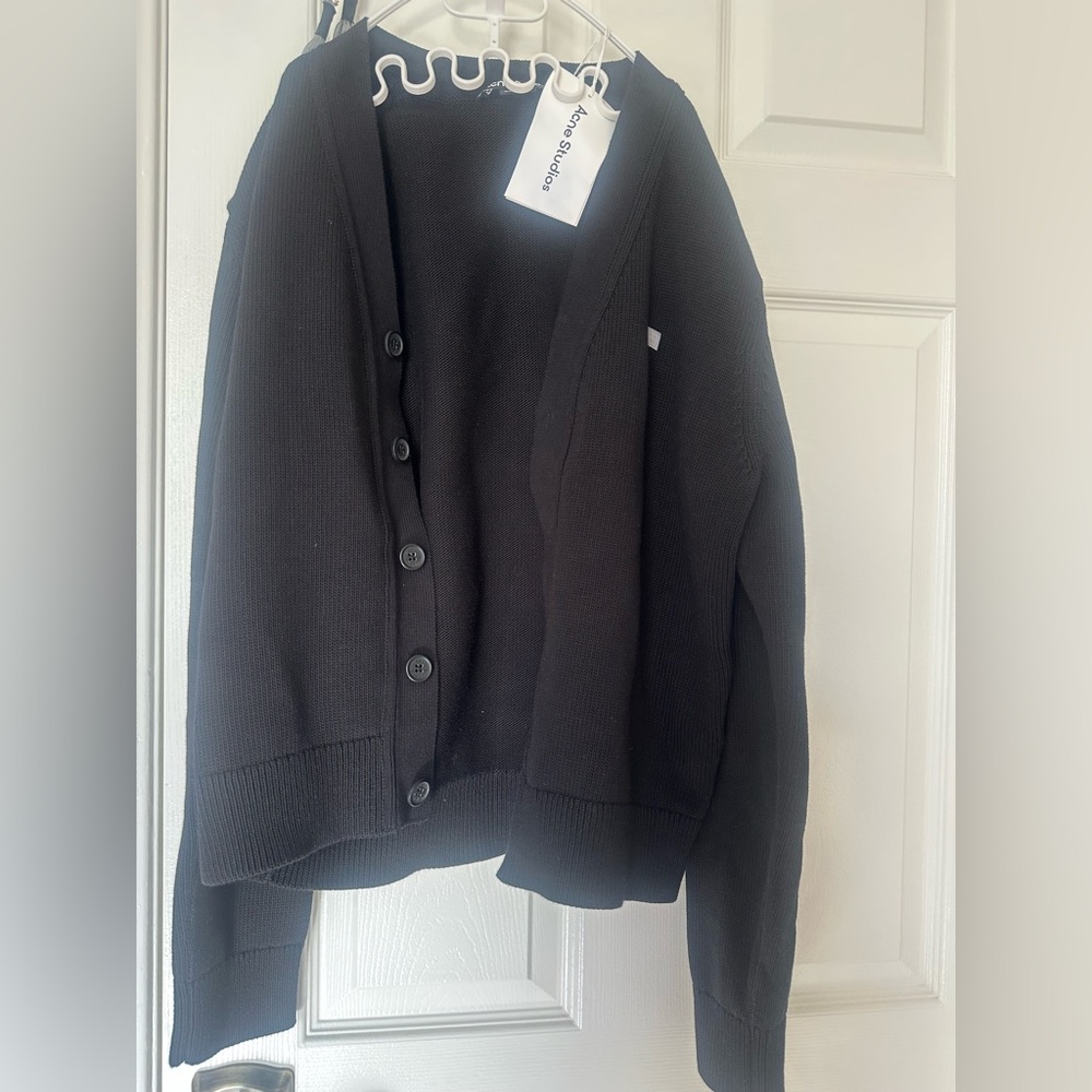 Acne Black Knit Cardigan